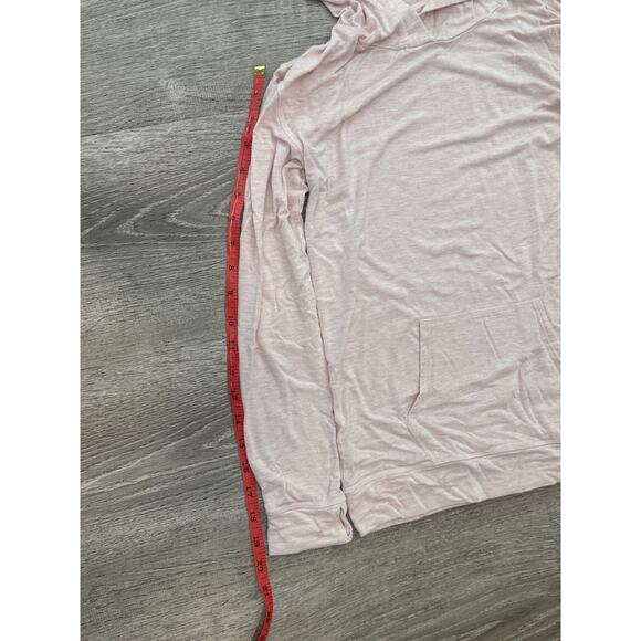 ZELLA Hoodie Top Size Large Pink Tee T-Shirt Long Sleeves lightweight - Picture 6 of 6